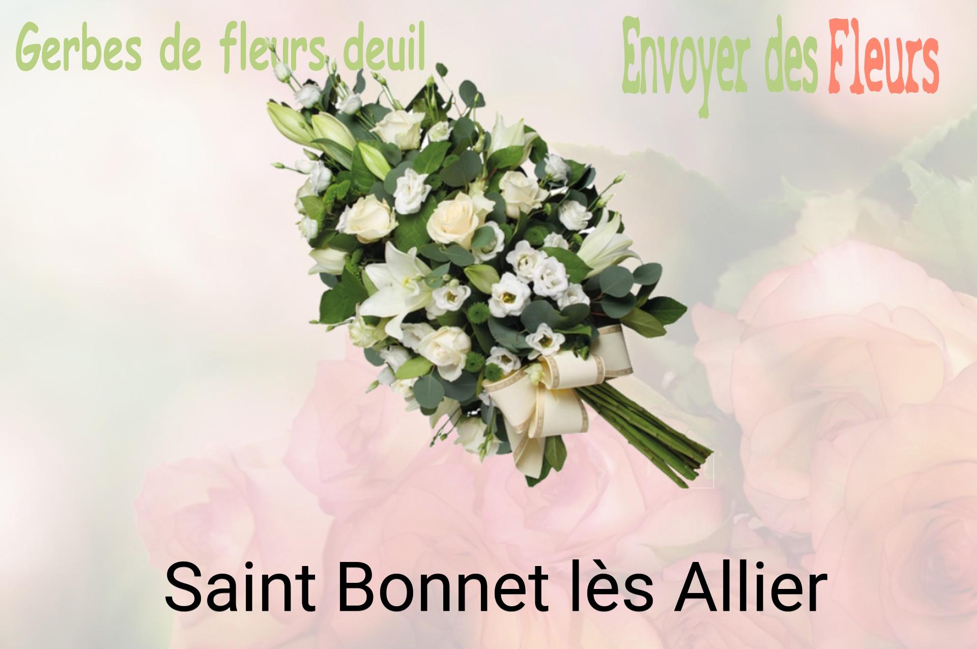Gerbe de fleurs de deuil livrée à Saint-Bonnet-lès-Allier